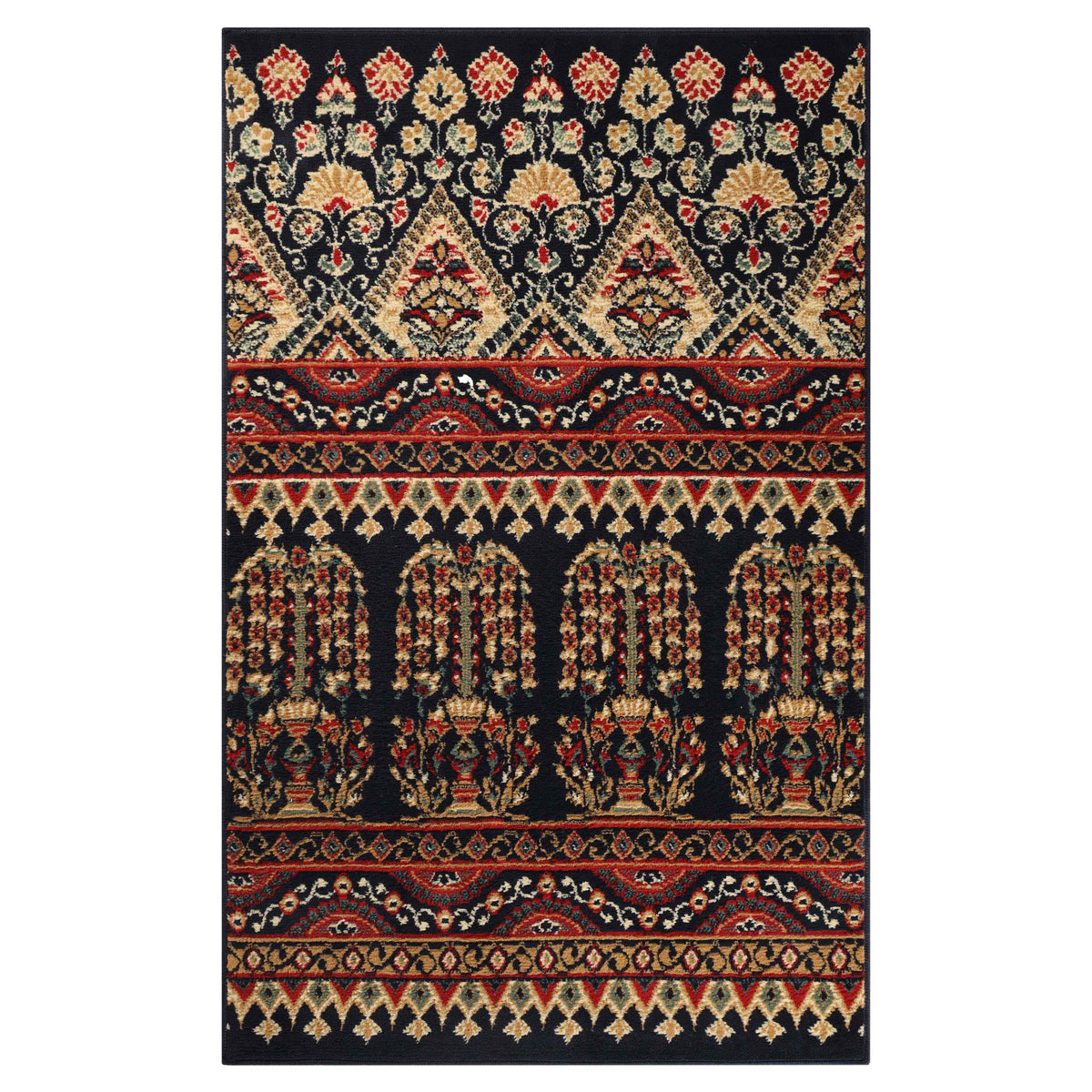 Adena Bohemian Floral Geometric Area Rug or Runner Rug - Rugs by Superior - Superior 