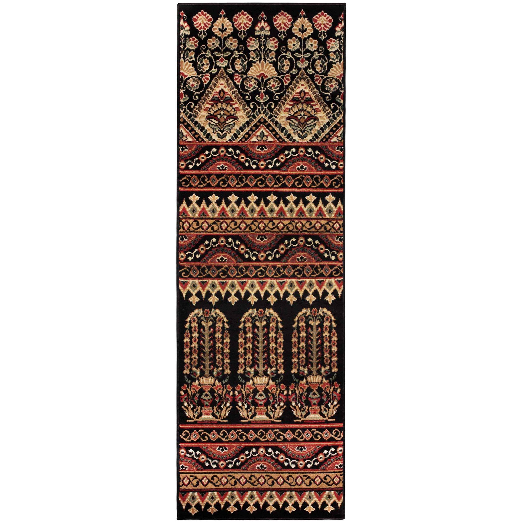 Adena Bohemian Floral Geometric Area Rug or Runner Rug - Rugs by Superior - Superior 