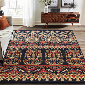 Adena Bohemian Floral Geometric Area Rug or Runner Rug - Rugs by Superior - Superior 