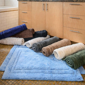 Non-Slip Absorbent Assorted Solid 2 Piece Bath Rug Set 