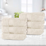 Atlas Cotton Plush Absorbent Heavyweight Luxury Hand Towel Set of 6 - Hand Towel Set by Superior