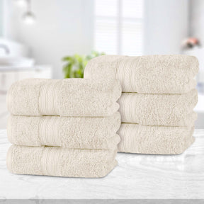 Atlas Cotton Plush Absorbent Heavyweight Luxury Hand Towel Set of 6