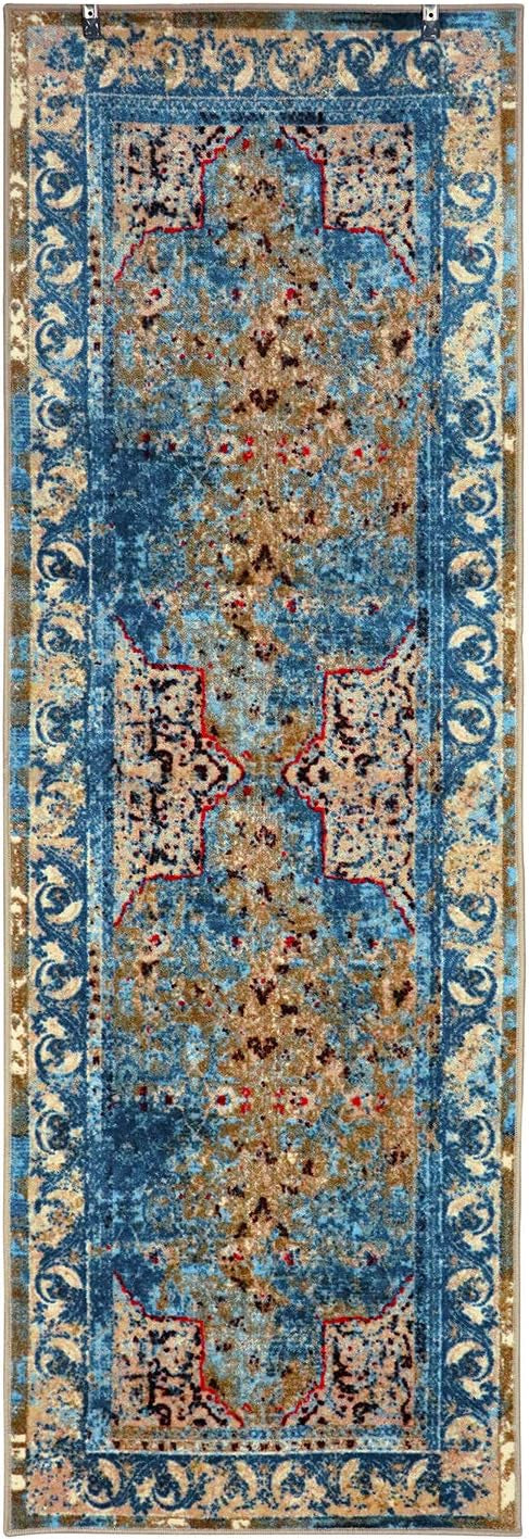 Angeles Overdyed Non-Slip Indoor Large Area Rugs or Runner Rug - Rugs by Superior