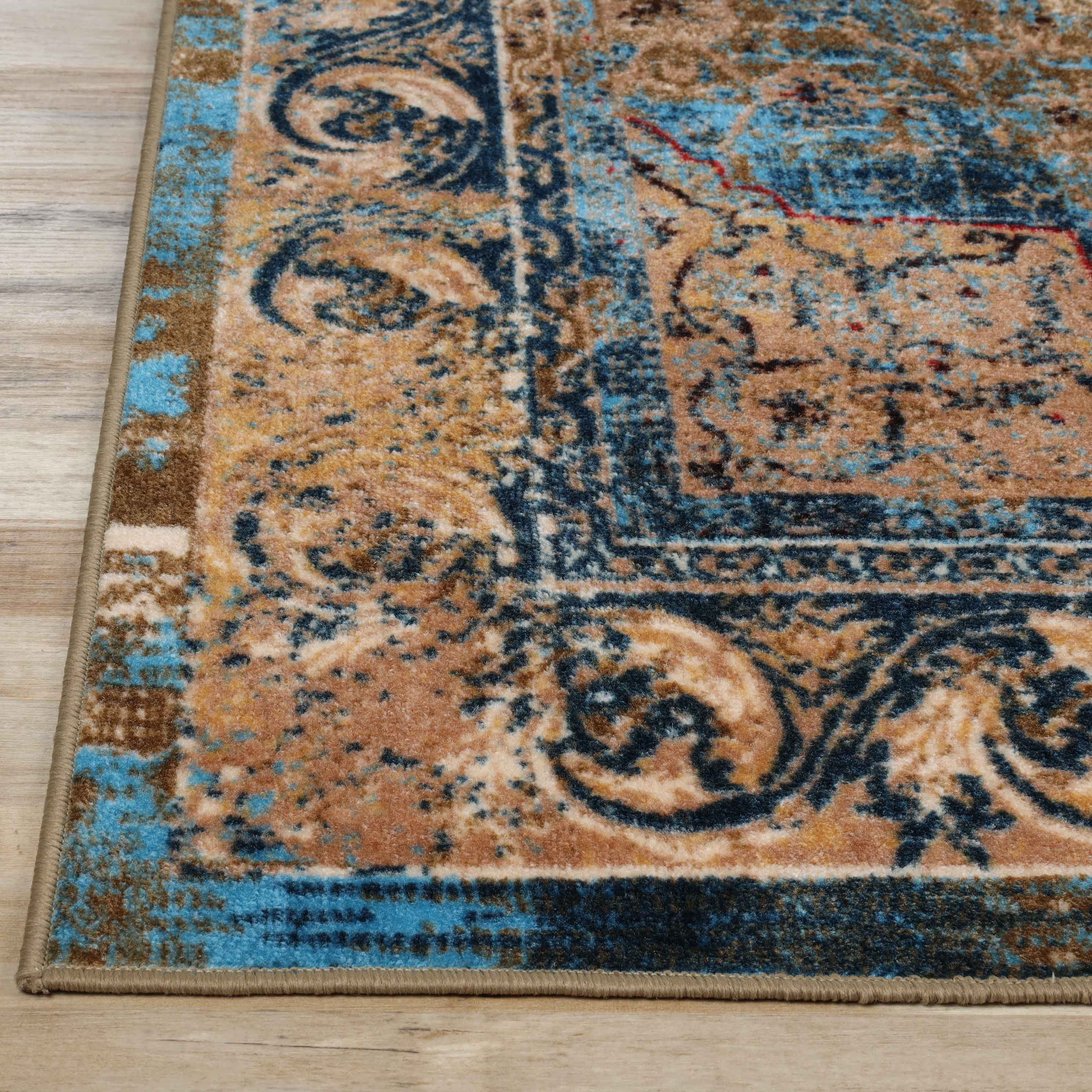 Angeles Overdyed Non-Slip Indoor Large Area Rugs or Runner Rug - Rugs by Superior