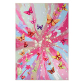 Butterfly Non-Slip Kids Playroom Nursery Washable Indoor Area Rug