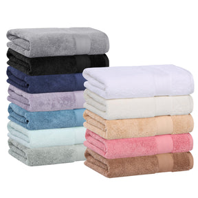 Turkish Cotton Highly Absorbent Solid 12 Piece Ultra Plush Towel Set - Towel Set by Superior - Superior 