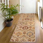 Augusta Vintage Floral Damask Indoor Area Rug or Runner - by Superior