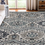 Augusta Vintage Floral Damask Indoor Area Rug or Runner - by Superior