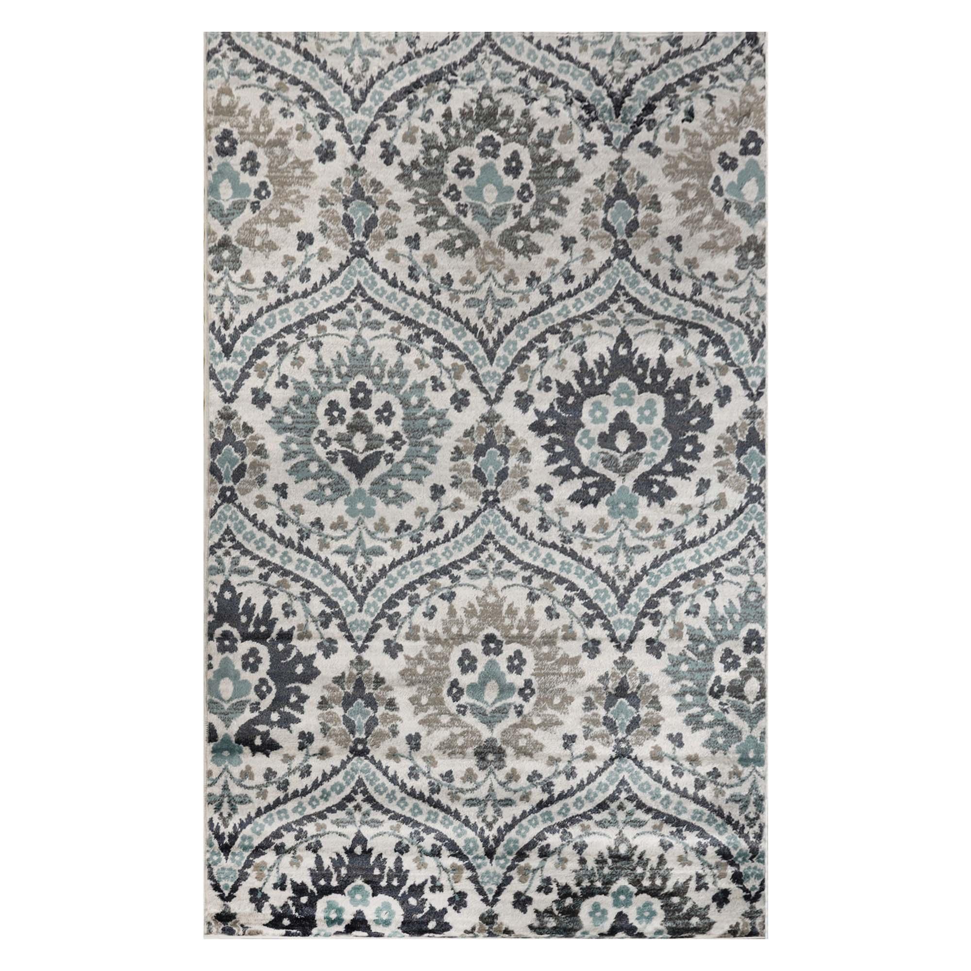 Augusta Vintage Floral Damask Indoor Area Rug or Runner - by Superior