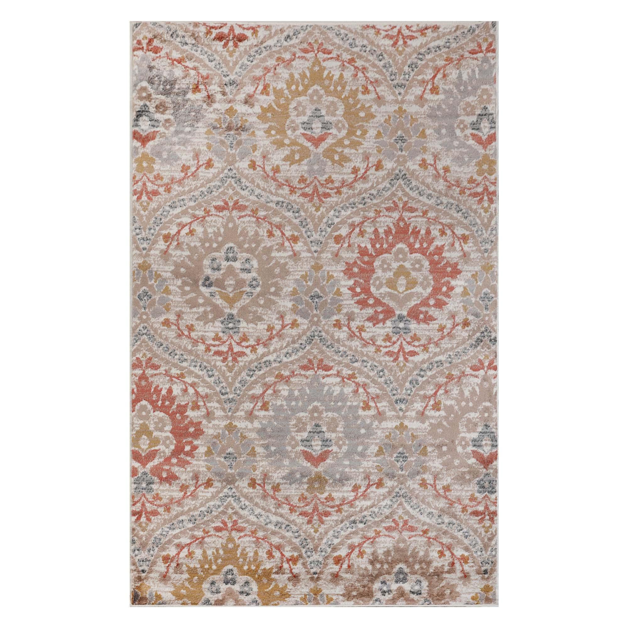 Augusta Vintage Floral Damask Indoor Area Rug or Runner - by Superior