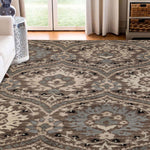 Augusta Vintage Floral Damask Indoor Area Rug or Runner - by Superior