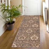 Augusta Vintage Floral Damask Indoor Area Rug or Runner - by Superior