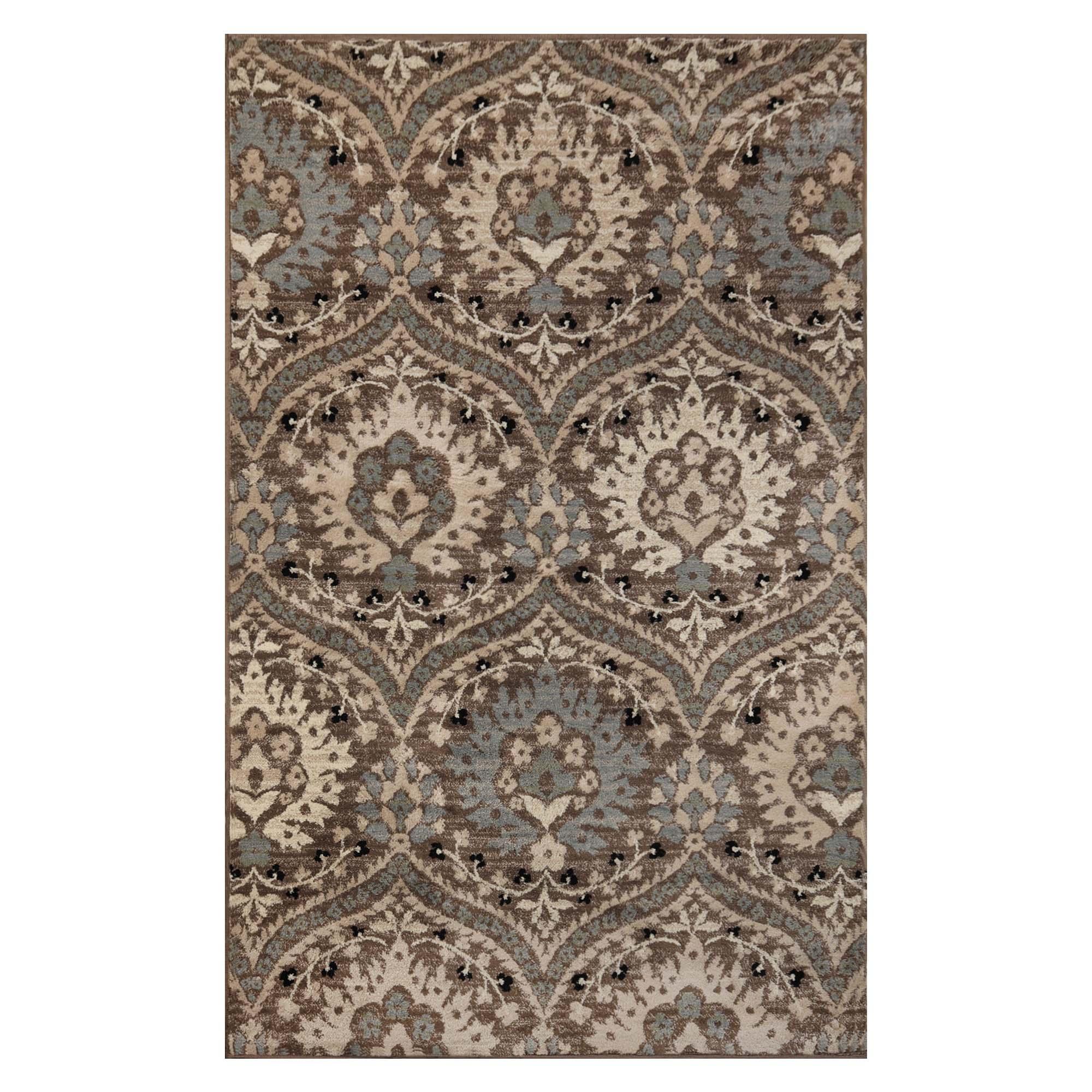 Augusta Vintage Floral Damask Indoor Area Rug or Runner - by Superior