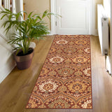 Augusta Vintage Floral Damask Indoor Area Rug or Runner - by Superior