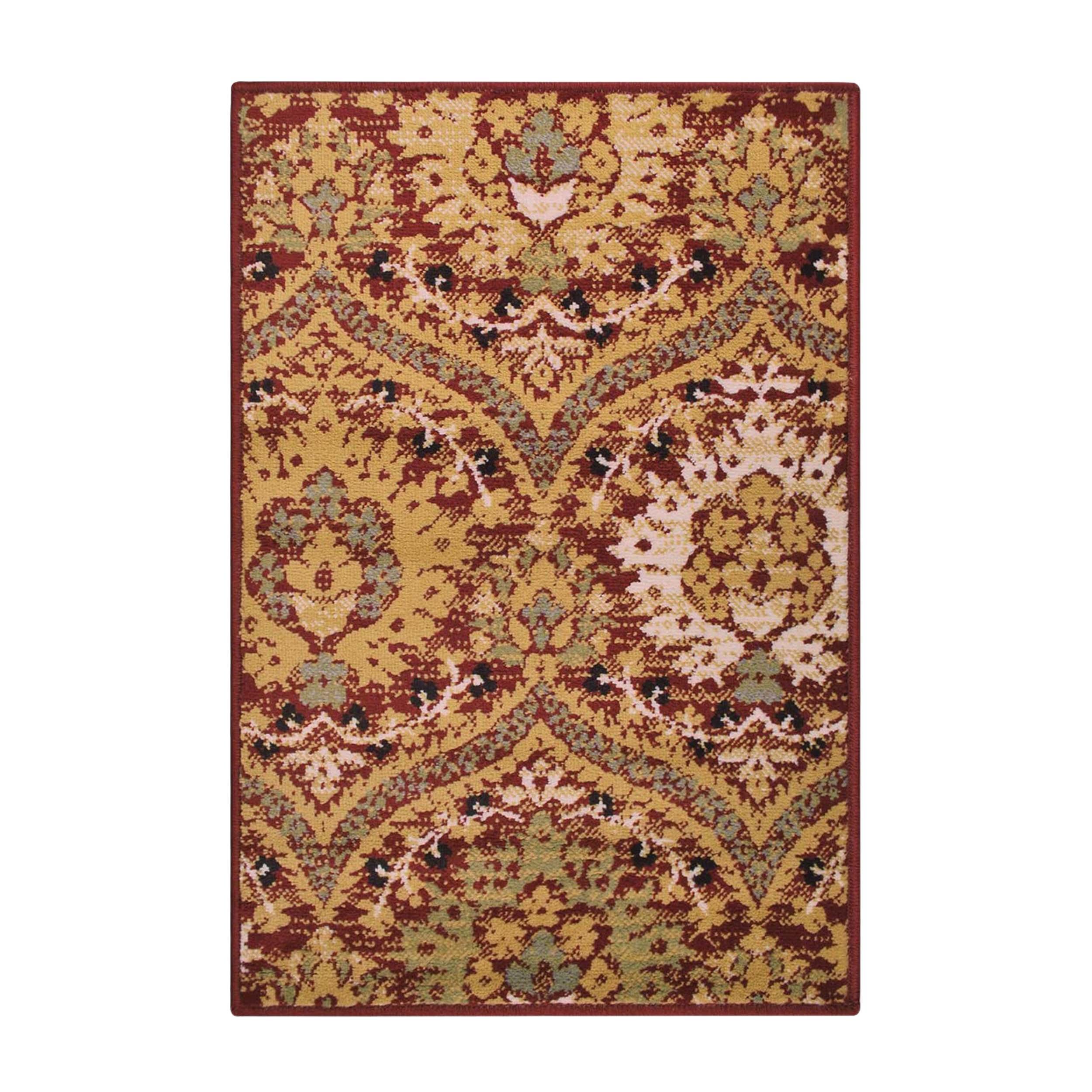 Augusta Vintage Floral Damask Indoor Area Rug or Runner - by Superior