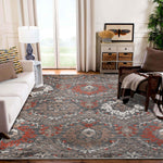 Augusta Vintage Floral Damask Indoor Area Rug or Runner - by Superior