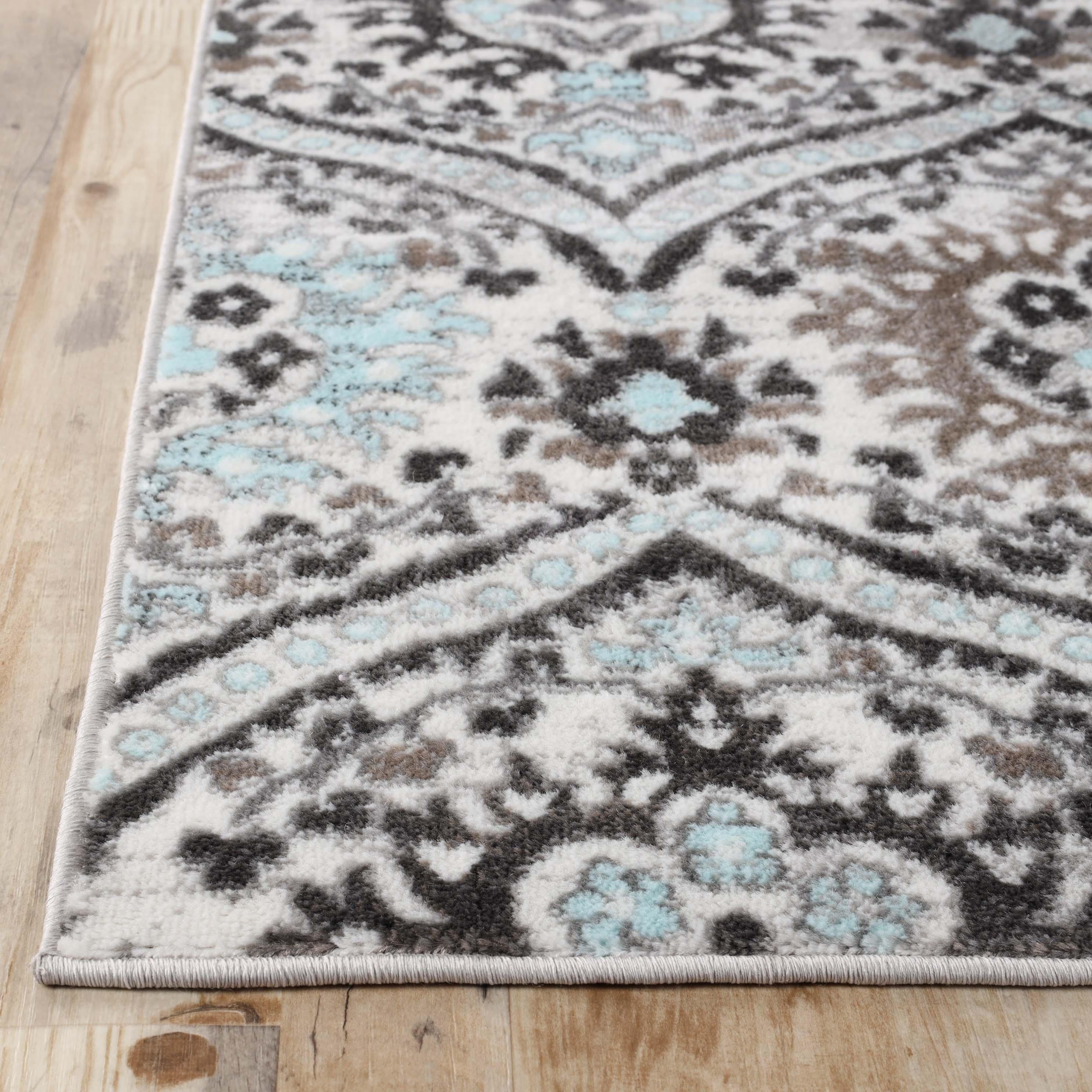 Augusta Vintage Floral Damask Indoor Area Rug or Runner - by Superior