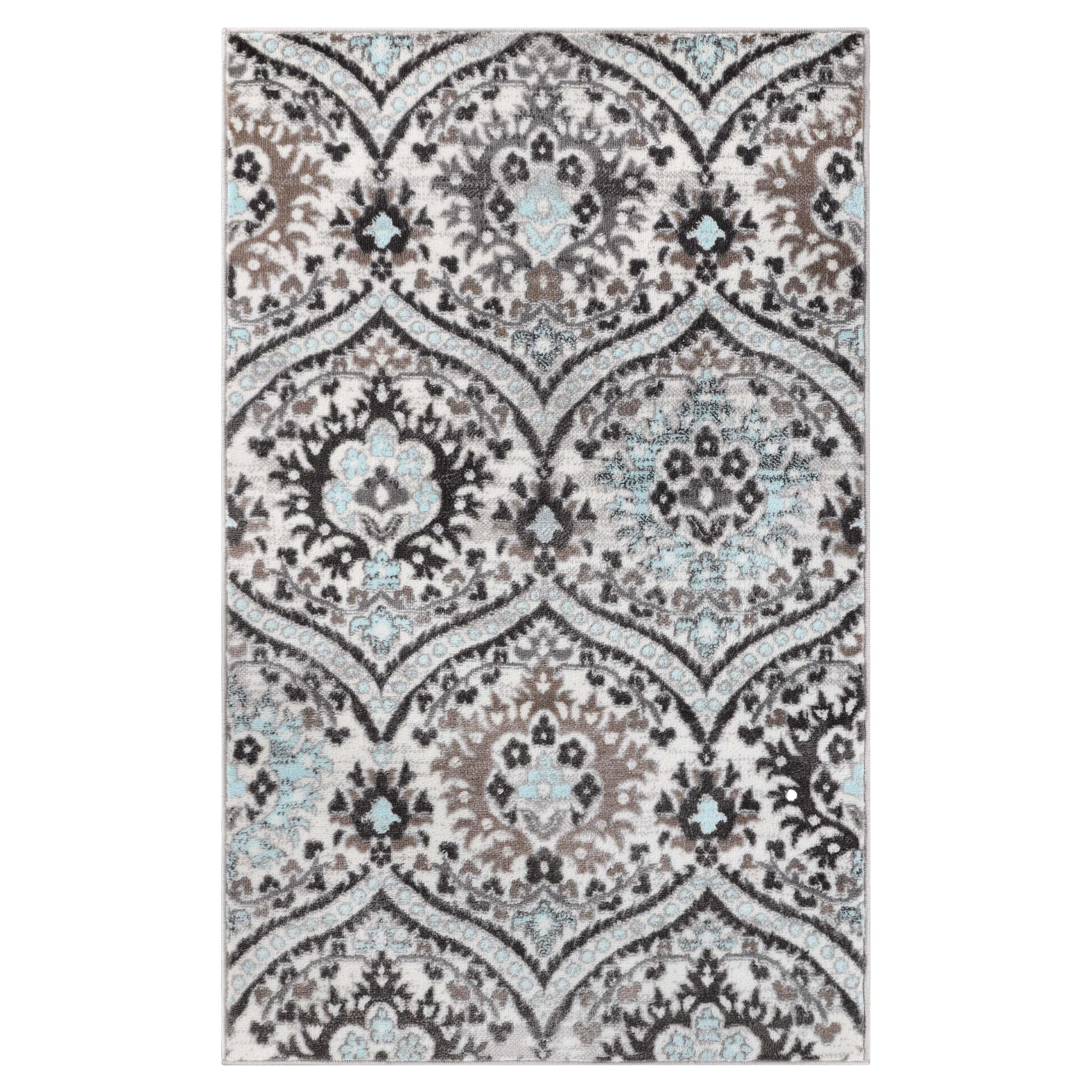 Augusta Vintage Floral Damask Indoor Area Rug or Runner - by Superior