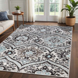 Augusta Vintage Floral Damask Indoor Area Rug or Runner - by Superior