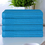 Soho Ribbed Cotton Absorbent Bath Towel Set of 4 - Bath Towel by Superior