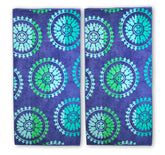 Spinning Wheels Oversized Cotton 2 Piece Beach Towel Set - Beach Towel by Superior - Superior 