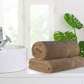 Egyptian Cotton Pile Absorbent 2 Piece Plush Solid Bath Sheet Set - Bath Sheet by Superior - Superior 