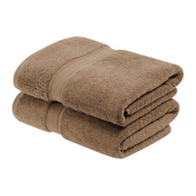 Egyptian Cotton Pile Heavyweight 2 Piece Bath Towel Set - Latte