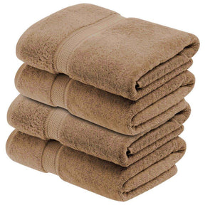 Egyptian Cotton Pile Plush Heavyweight Absorbent Bath Towel (Set of 4) - Bath Towel by Superior - Superior 