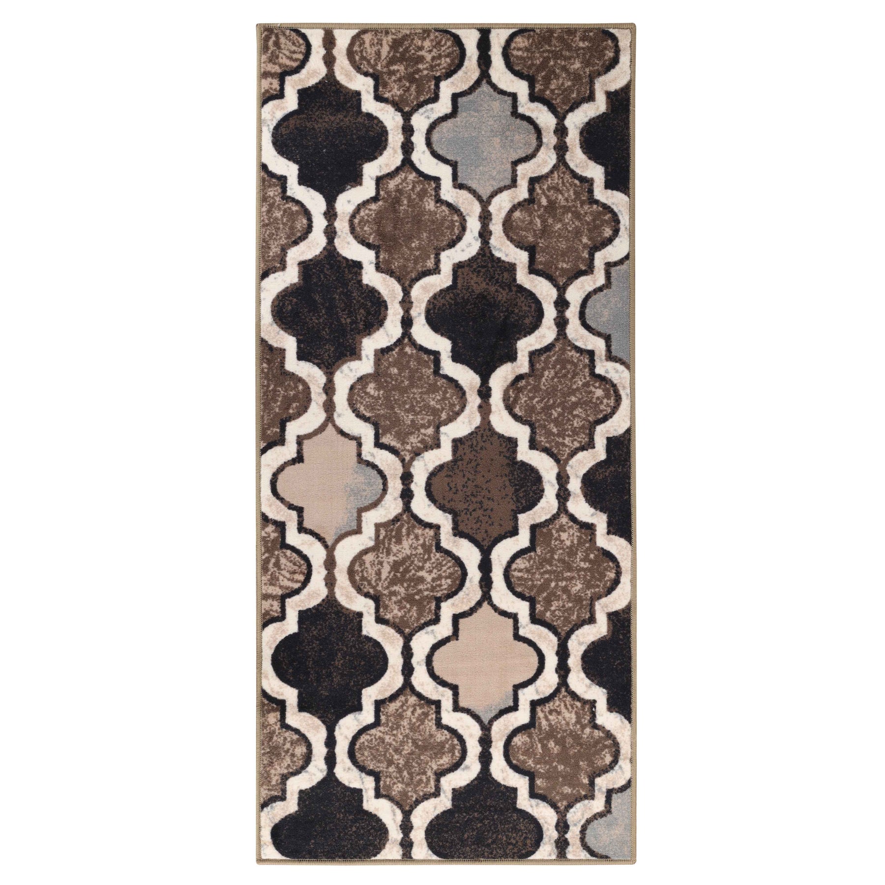 Viking Contemporary Geometric Trellis Non-Slip Washable Area Rug