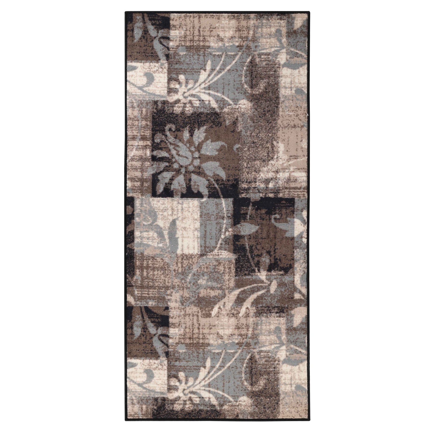 Pastiche Floral Patchwork Non-Slip Indoor Washable Area Rug