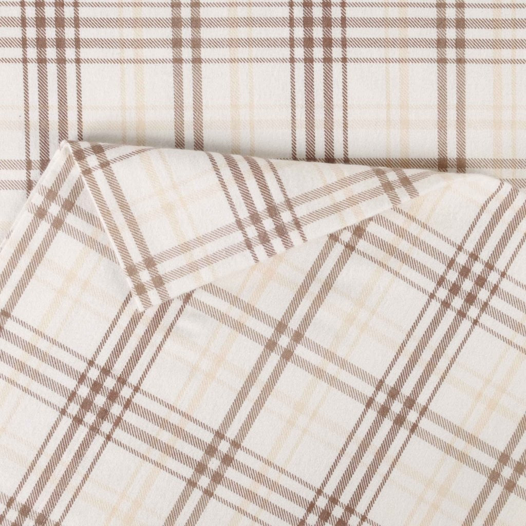 Plaid Flannel Cotton Classic Modern Farmhouse Deep Pocket Sheet Set