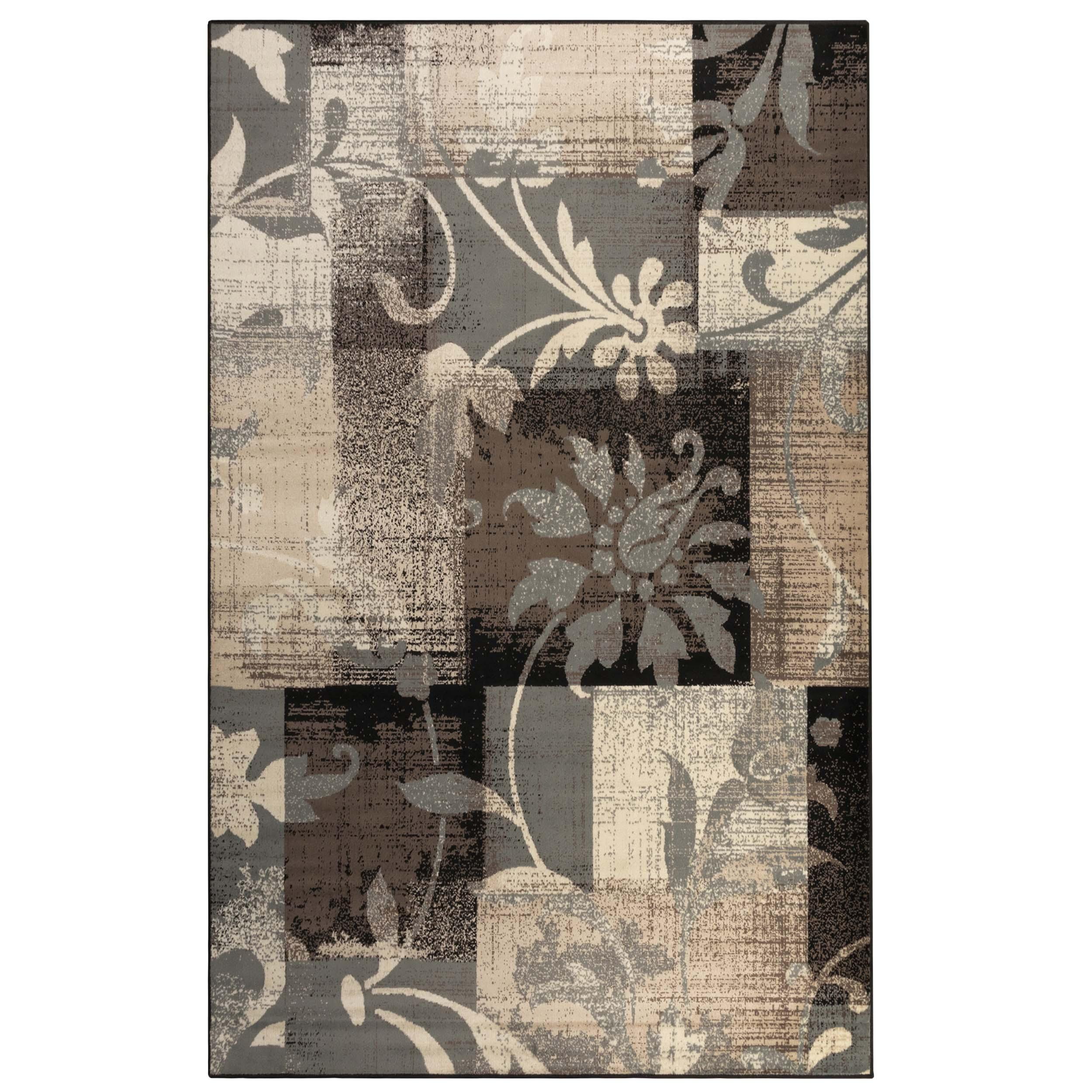 Pastiche Contemporary Floral Patchwork Indoor Area Rug or Runner - Rugs by Superior