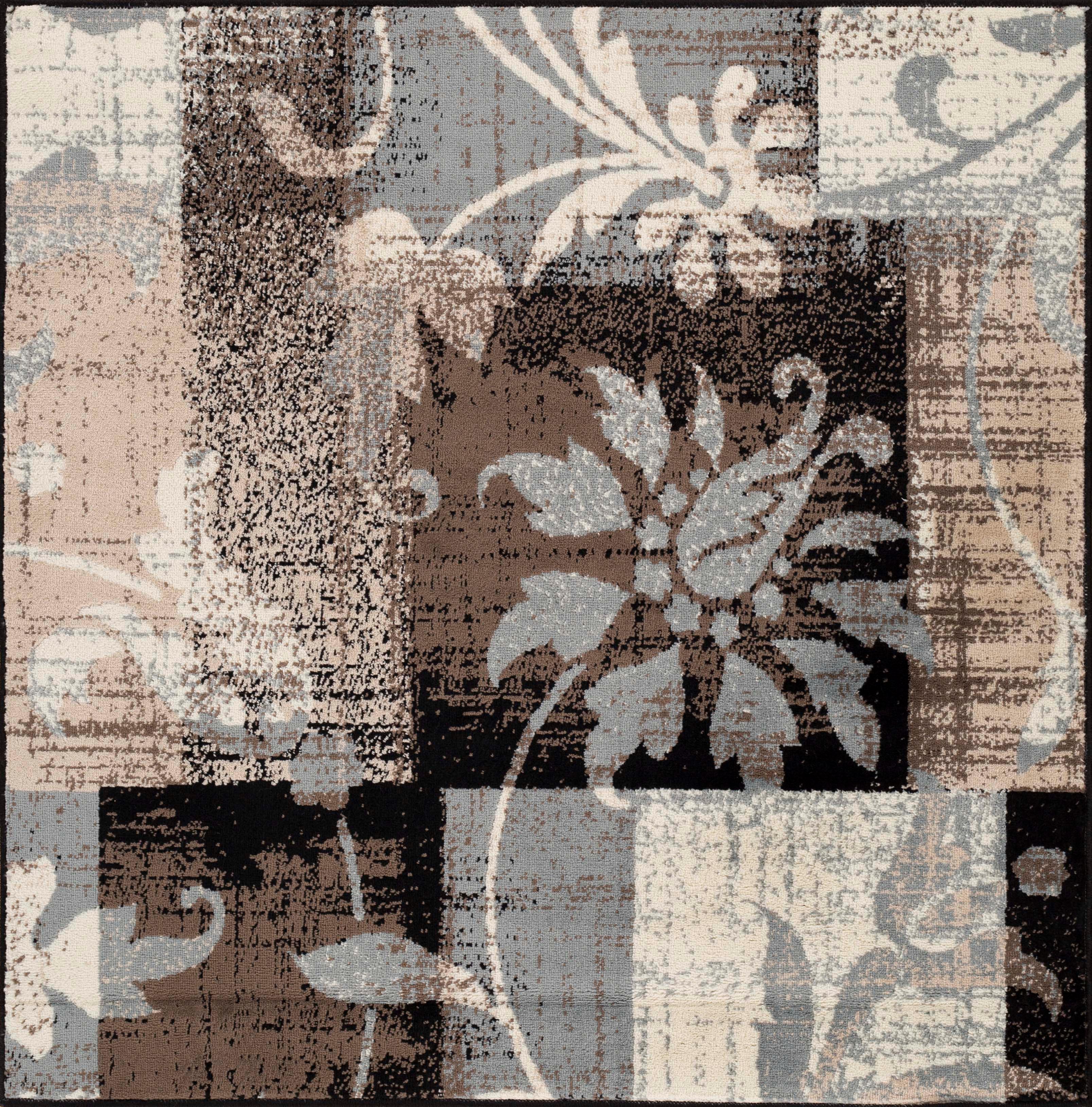 Pastiche Contemporary Floral Patchwork Indoor Area Rug or Runner - Rugs by Superior