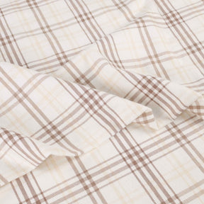 Plaid Flannel Cotton Classic Modern Farmhouse Deep Pocket Sheet Set