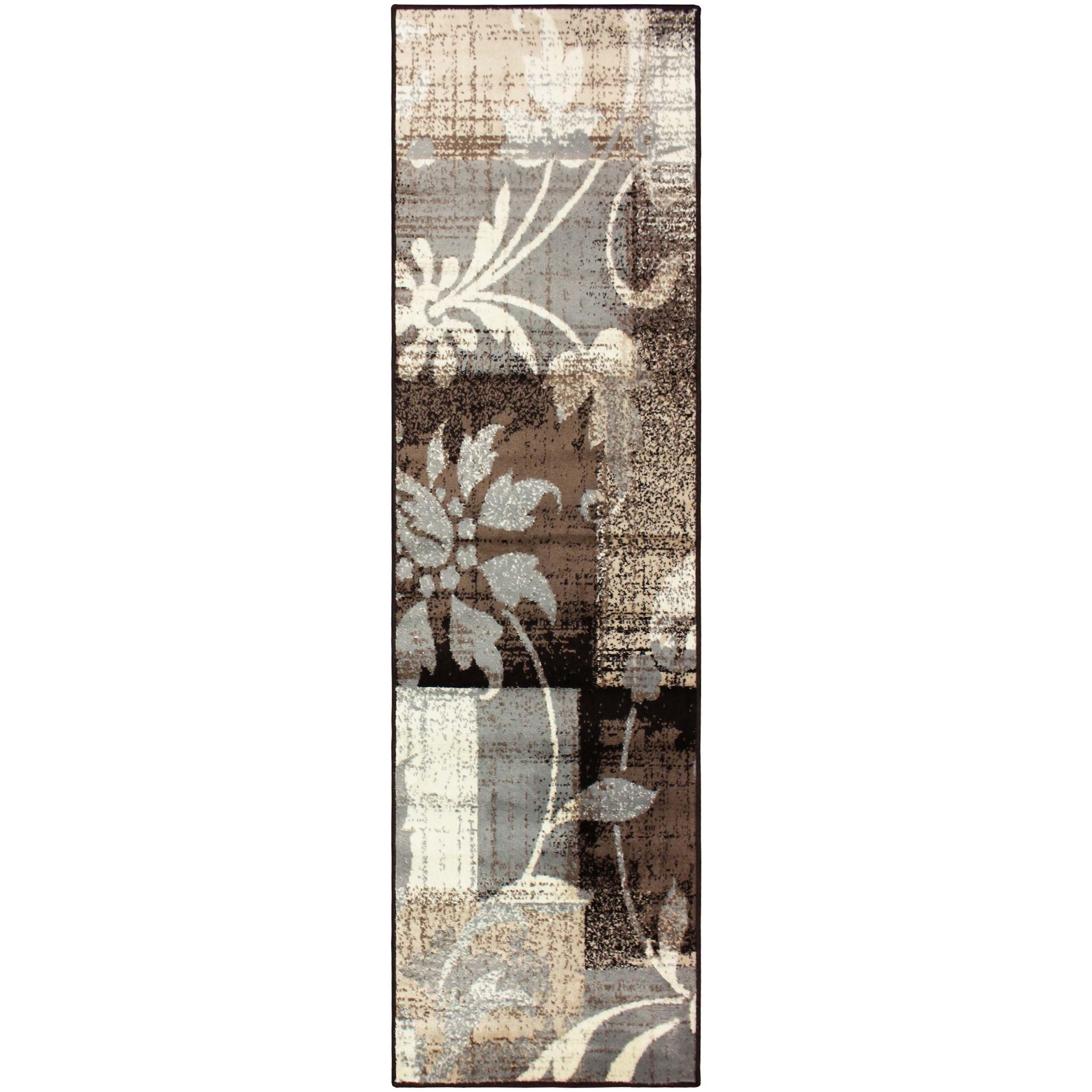 Pastiche Contemporary Floral Patchwork Indoor Area Rug or Runner - Rugs by Superior