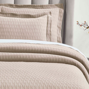 Calvert Cotton Matelasse Weave Diamond Lattice Bedspread Set