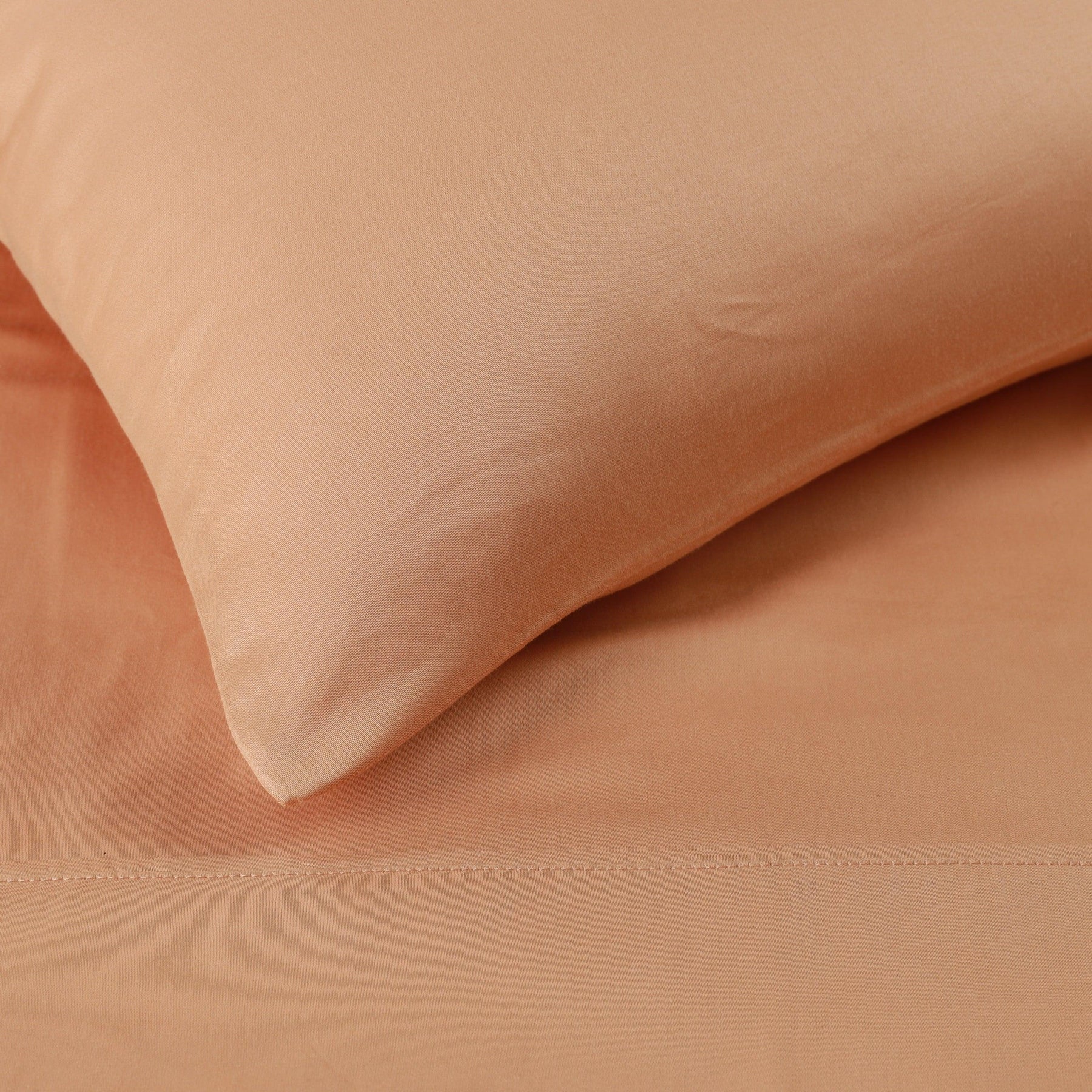 Egyptian Cotton 300 Thread Count Solid Deep Pocket Bed Sheet Set - Beige