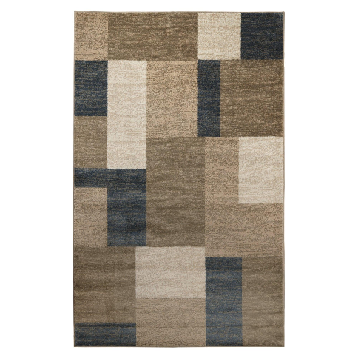 Clifton Geometric Color Block Plush Indoor Area Rug or Runner Rug - Rugs by Superior - Superior 