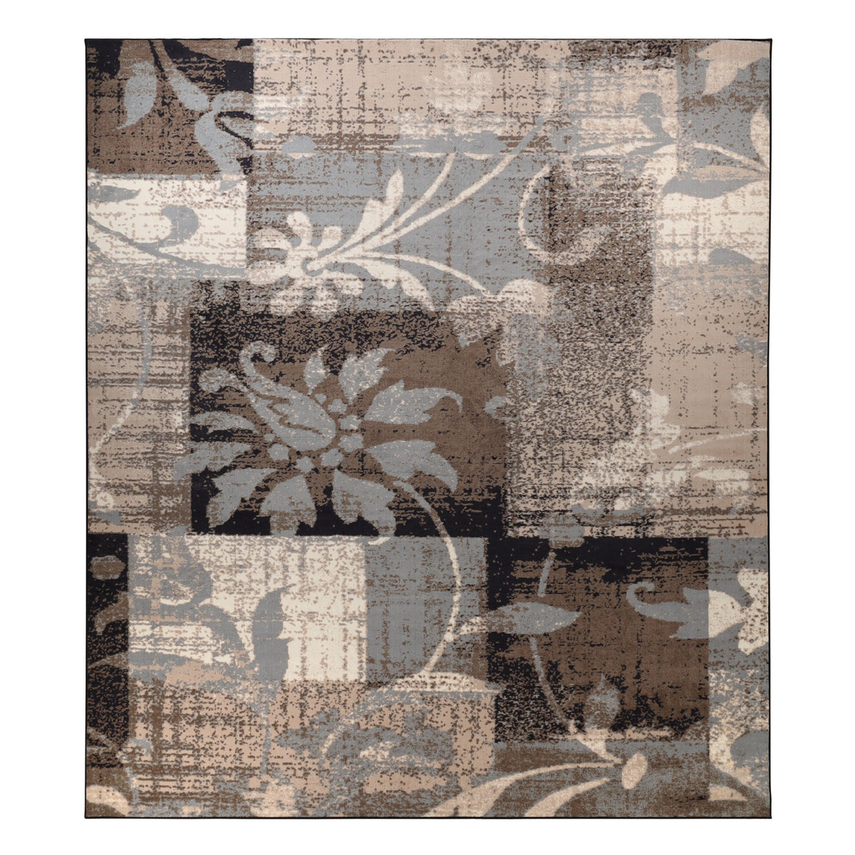Pastiche Contemporary Floral Patchwork Indoor Area Rug or Runner - Rugs by Superior - Superior 