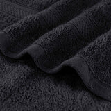 Chevron Zero Twist Solid and Jacquard Soft Cotton Bath Towel Set of 4 - Bath Towel by Superior