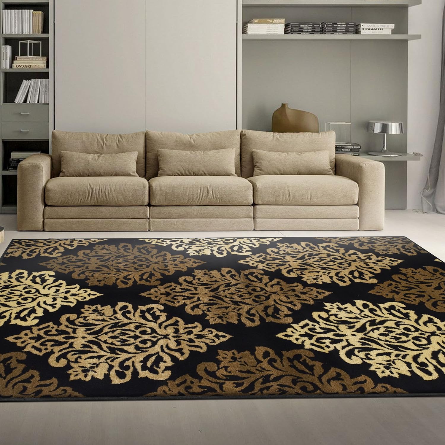 Danvers Floral Medallion Damask Indoor Area Rug Or Runner Rug - by Superior