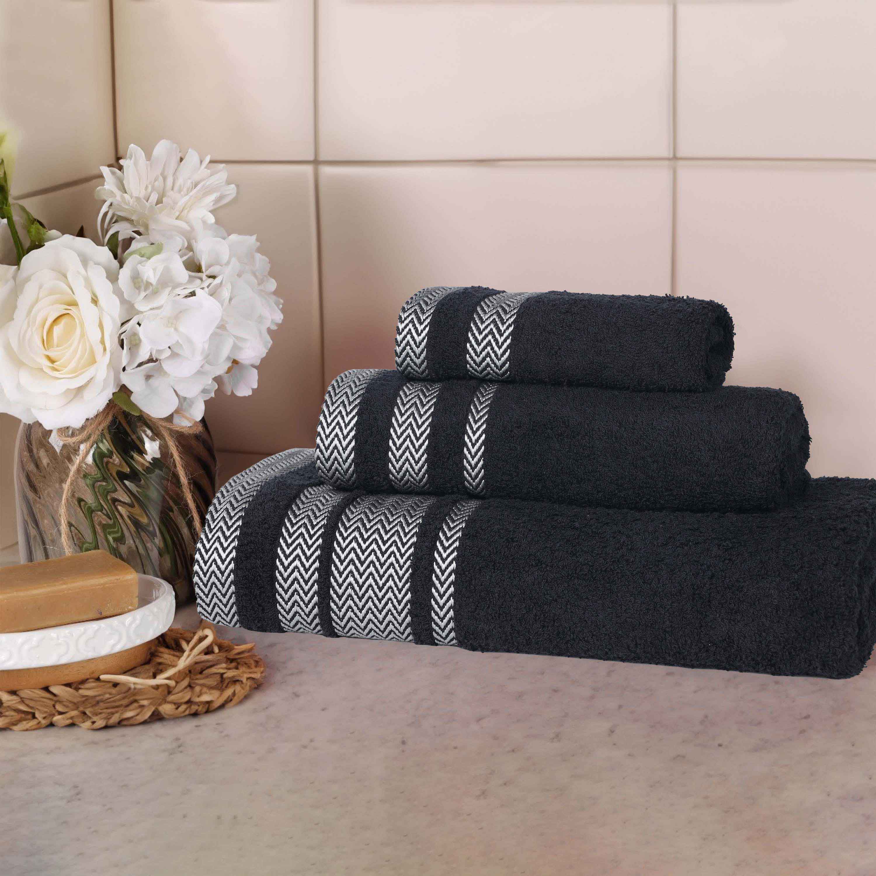 Hays Cotton Medium Weight 3 Piece Assorted Bathroom Towel Set - Towel Set by Superior