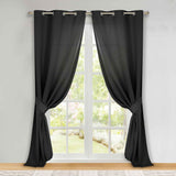 Classic Modern Solid Room Darkening Blackout Curtain Panels, Set of 2 - Blackout Curtains by Superior