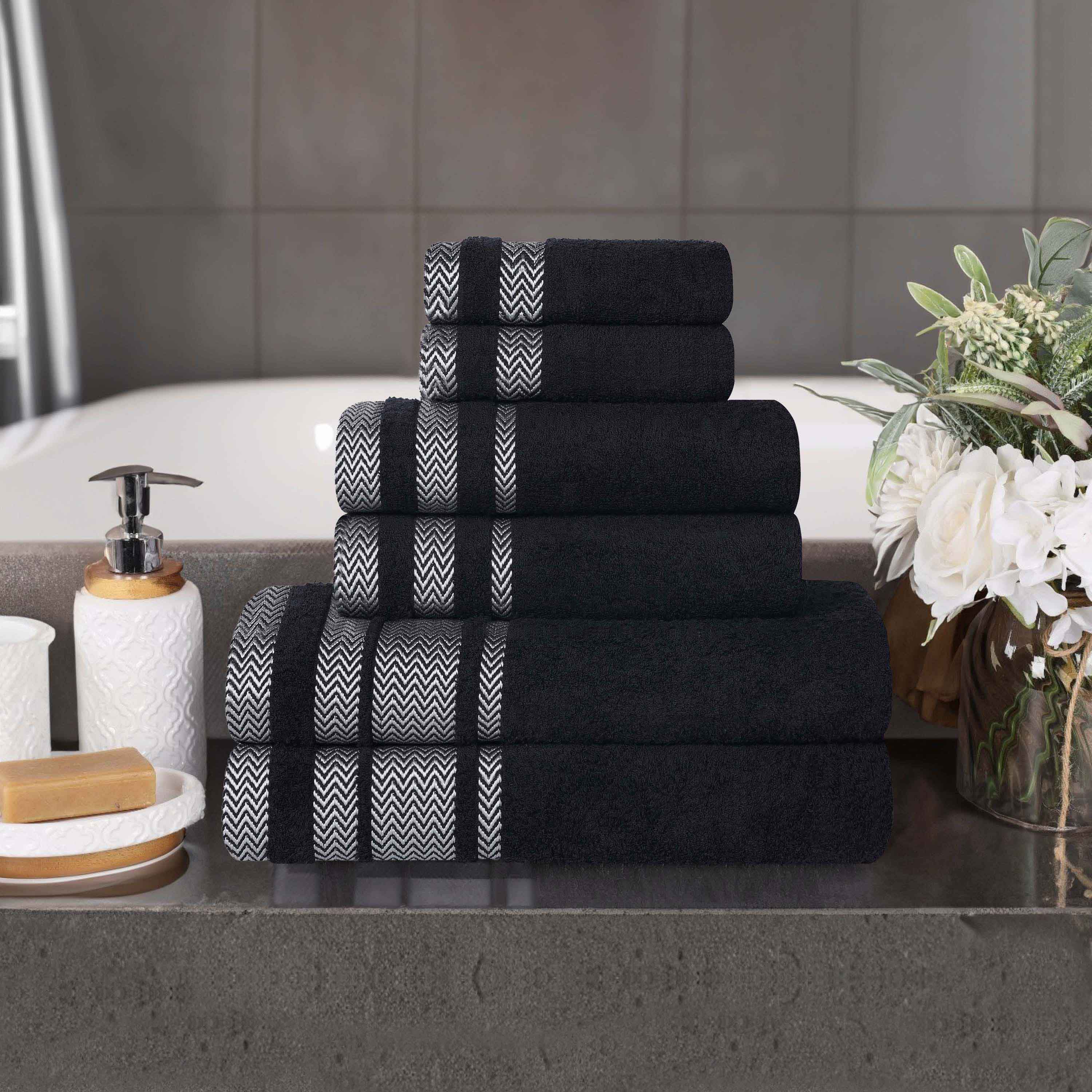 Hays Cotton Medium Weight 6 Piece Assorted Bathroom Towel Set - Towel Set by Superior