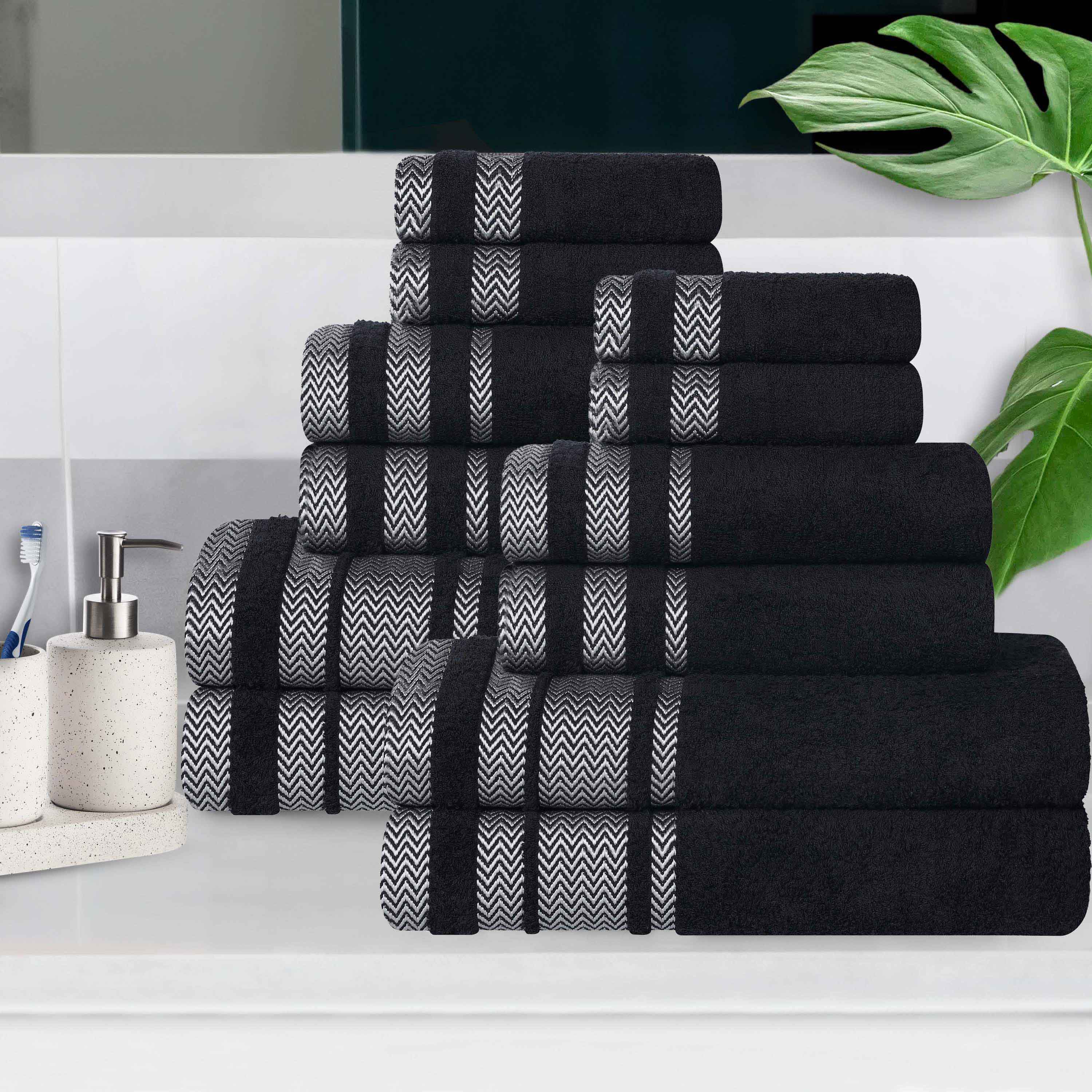 Hays Cotton Medium Weight 12 Piece Assorted Bathroom Towel Set - Towel Set by Superior