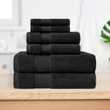 Turkish Cotton Highly Absorbent Solid 6 Piece Towel Set - Towel Set by Superior