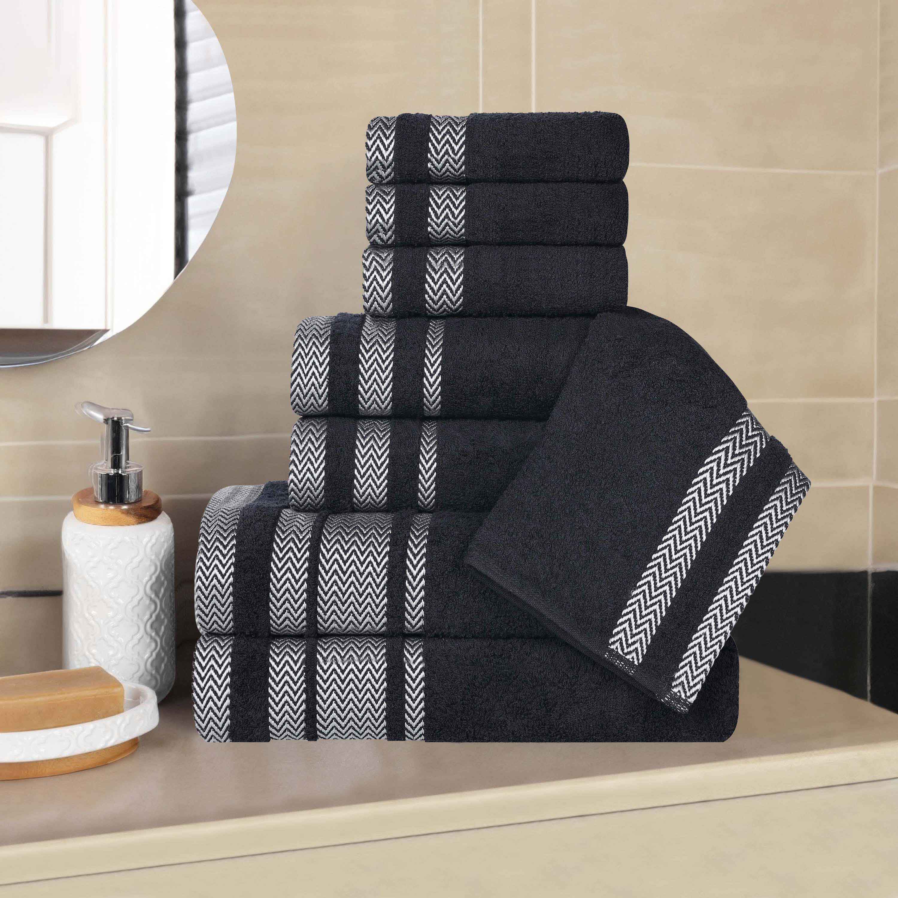 Hays Cotton Medium Weight 8 Piece Assorted Bathroom Towel Set - Towel Set by Superior