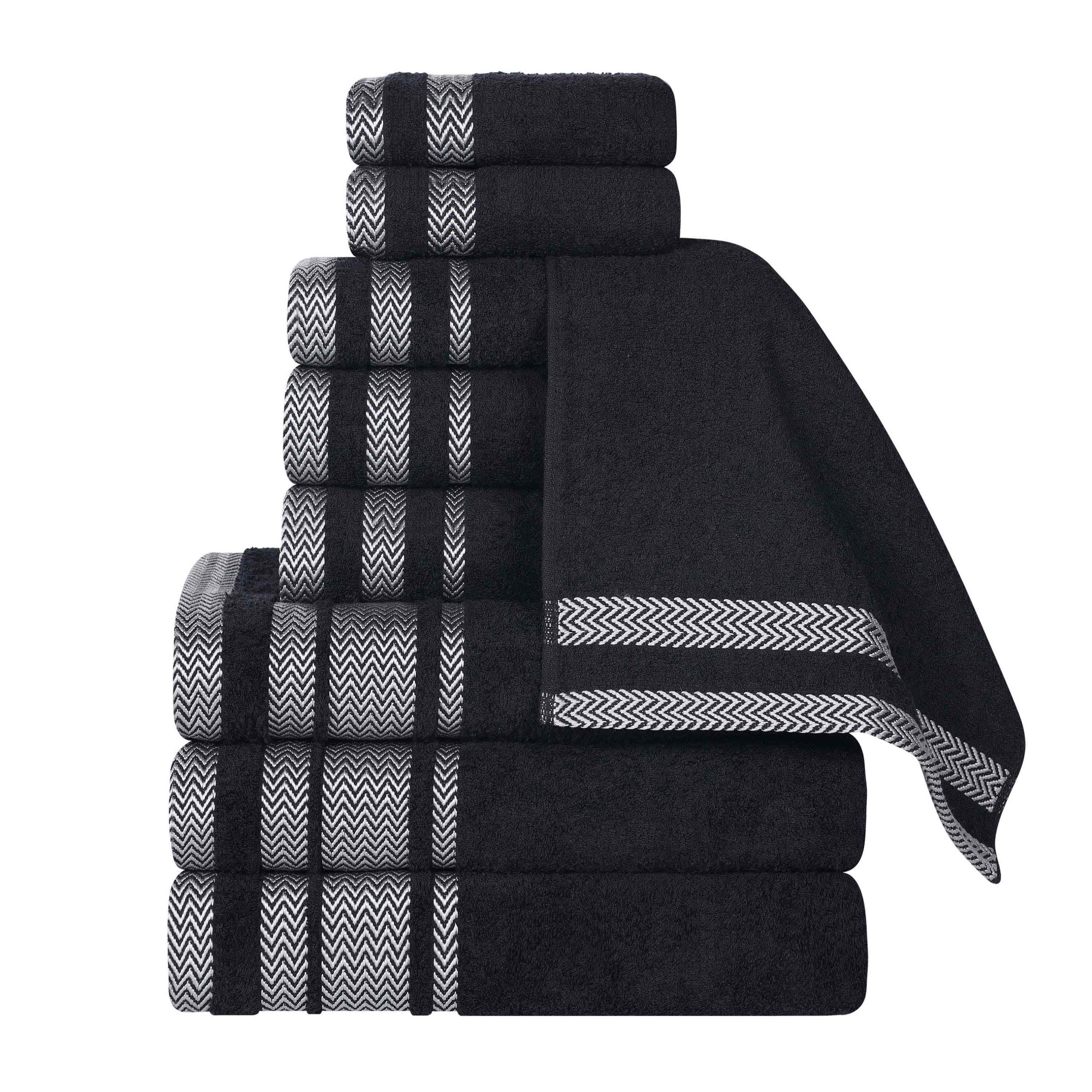 Hays Cotton Medium Weight 9 Piece Assorted Bathroom Towel Set - Towel Set by Superior