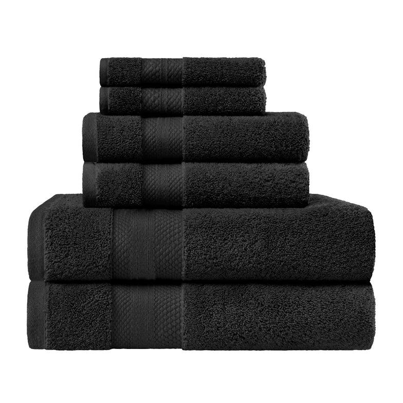 Turkish Cotton Highly Absorbent Solid 6 Piece Towel Set - Towel Set by Superior