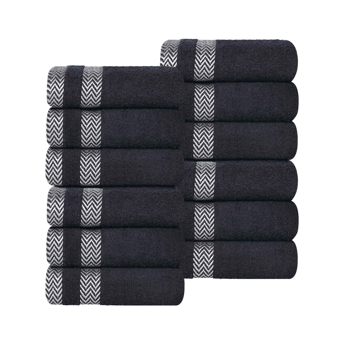 Hays Cotton Medium Weight Soft Face Towel Washcloth Set of 12